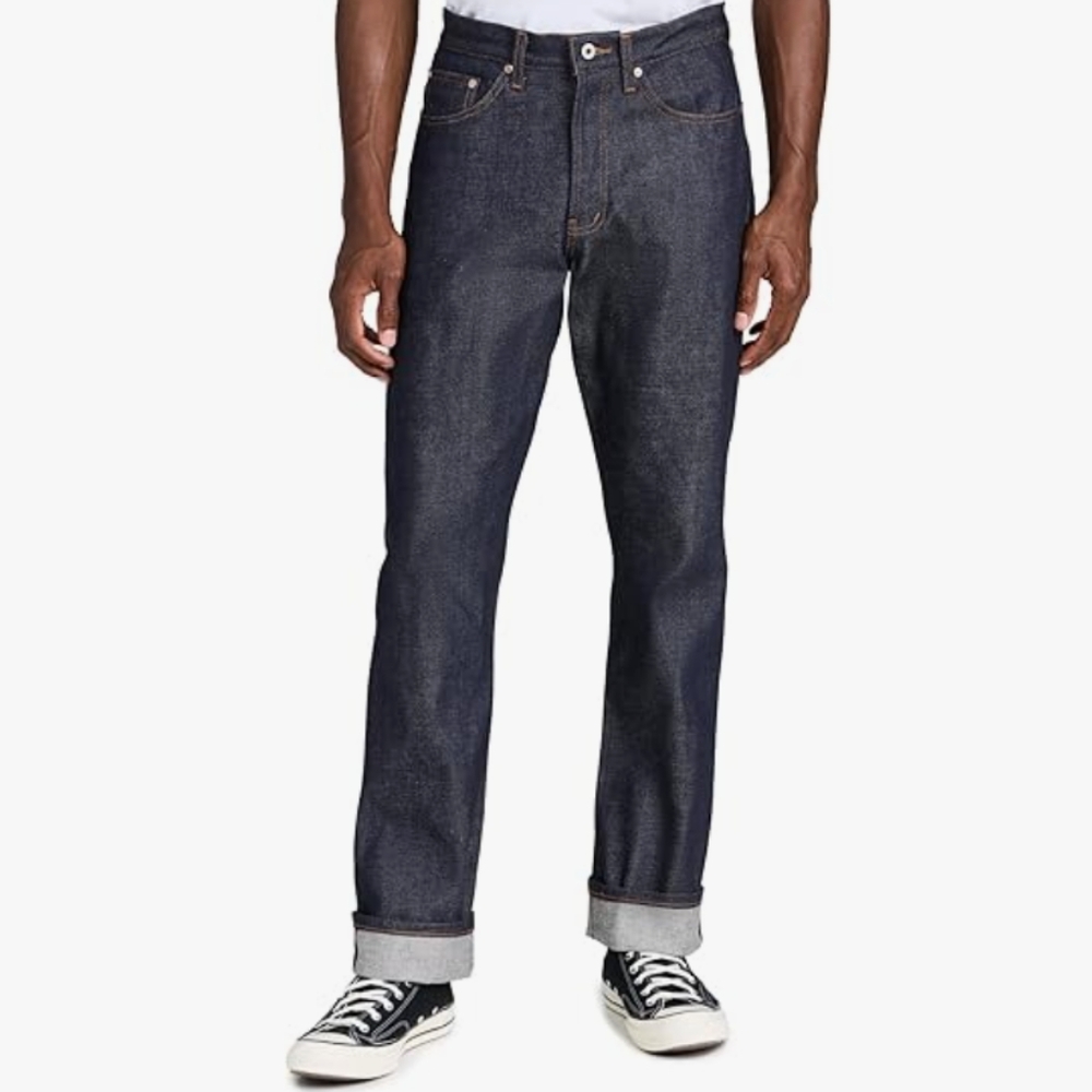 Naked & Famous Men's Super Skinny Guy - Dirty Fade Selvedge Jeans..Size 28